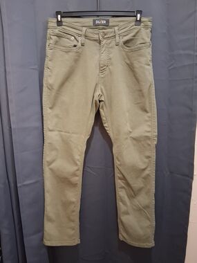 Men's DU/ER Slim Straight Jeans in Olive